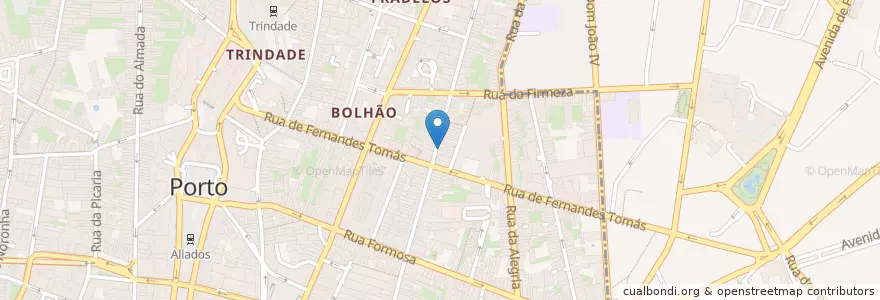 Mapa de ubicacion de Casa das Waffles Artesanal en Portugal, Norte, Área Metropolitana Do Porto, Porto, Porto, Cedofeita, Santo Ildefonso, Sé, Miragaia, São Nicolau E Vitória.