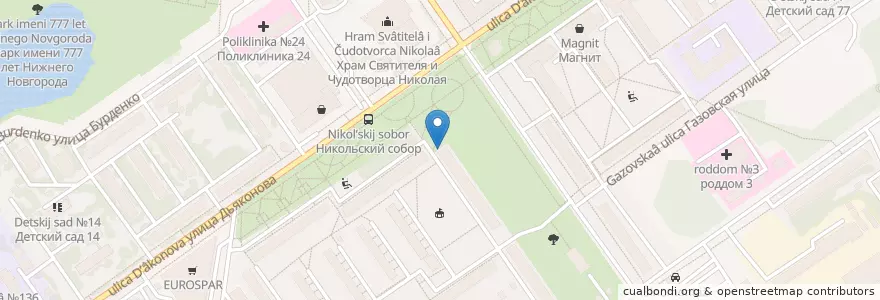Mapa de ubicacion de Максавит en Rusland, Приволжский Федеральный Округ, Нижегородская Область, Городской Округ Нижний Новгород.
