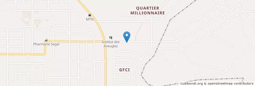 Mapa de ubicacion de Clinique médicale Les oliviers en Costa Do Marfim, Abidjan, Yopougon.