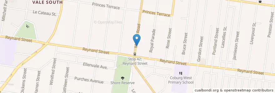 Mapa de ubicacion de Good Times en استرالیا, Victoria, City Of Moreland.