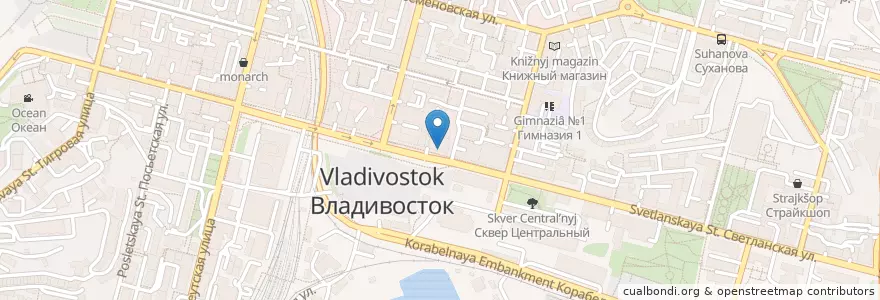 Mapa de ubicacion de Royal Burger en Россия, Дальневосточный Федеральный Округ, Приморский Край, Владивостокский Городской Округ.