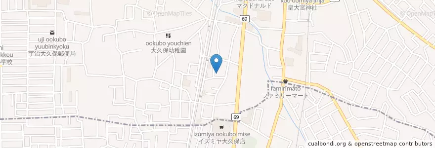 Mapa de ubicacion de 菅野歯科 en 일본, 교토부, 宇治市.