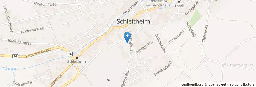 Mapa de ubicacion de Schule Schleitheim en İsviçre, Schaffhausen, Schleitheim.