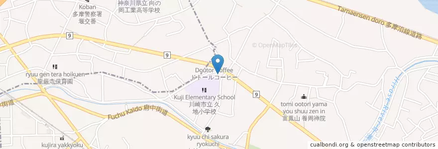 Mapa de ubicacion de スマイル en Japón, Prefectura De Kanagawa, Kawasaki, 高津区.