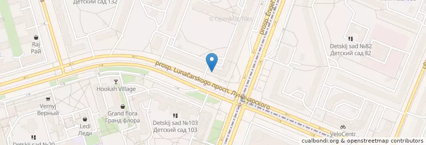 Mapa de ubicacion de Цех 85 en Russie, District Fédéral Du Nord-Ouest, Oblast De Léningrad, Saint-Pétersbourg, Выборгский Район, Округ Шувалово-Озерки.