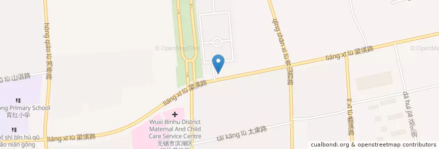 Mapa de ubicacion de Shell en China, Wuxi City, Binhu District.