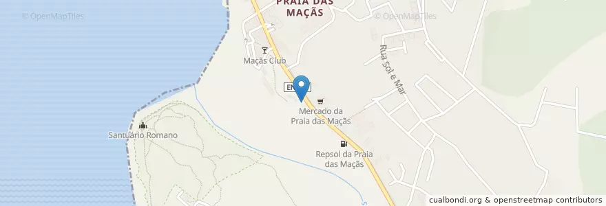 Mapa de ubicacion de Clube da Praia en Portugal, Área Metropolitana De Lisboa, Lisbon, Grande Lisboa, Sintra, Colares.