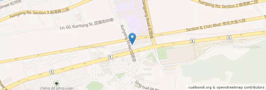 Mapa de ubicacion de 行道會台北榮耀堂 en 台湾, 新北市, 台北市, 南港区.