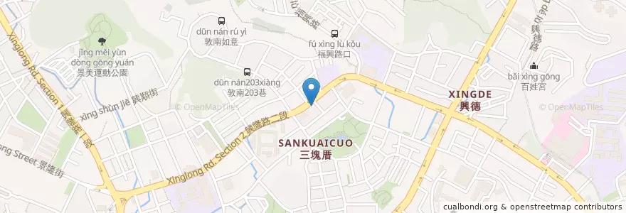 Mapa de ubicacion de 康翔牙醫診所 en Tayvan, 新北市, Taipei, 文山區.