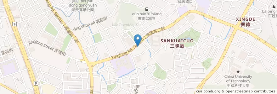 Mapa de ubicacion de 芳醫診所 en تایوان, 新北市, تایپه, 文山區.