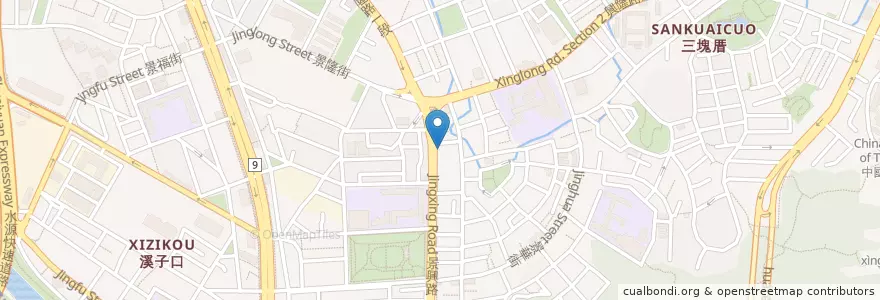 Mapa de ubicacion de 傳統小吃牛肉麵 en تایوان, 新北市, تایپه, 文山區.