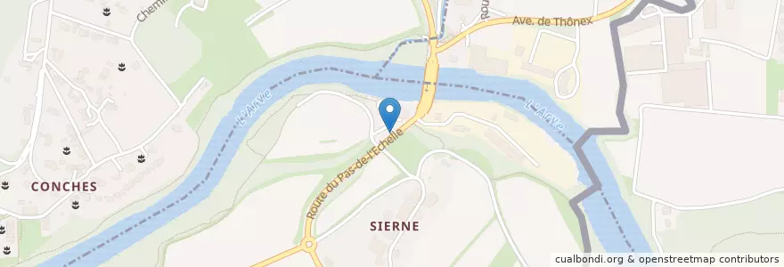Mapa de ubicacion de Pipe Cafè - Salone Massage Delicious en سوئیس, ژنو, ژنو, Veyrier.
