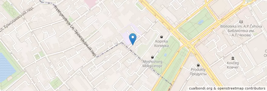 Mapa de ubicacion de Шарлин en Russland, Föderationskreis Zentralrussland, Moskau, Zentraler Verwaltungsbezirk, Тверской Район.