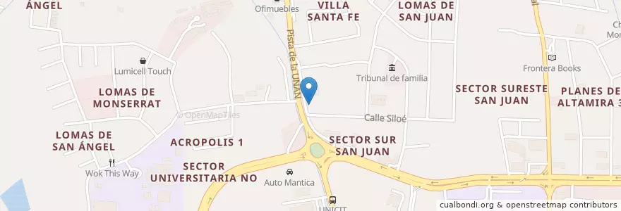Mapa de ubicacion de Subway en Nicaragua, Departamento De Managua, Managua (Municipio).