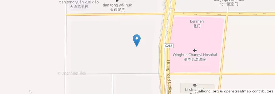 Mapa de ubicacion de 天通苑西二区17号楼快递柜 en 중국, 베이징시, 허베이성, 昌平区.