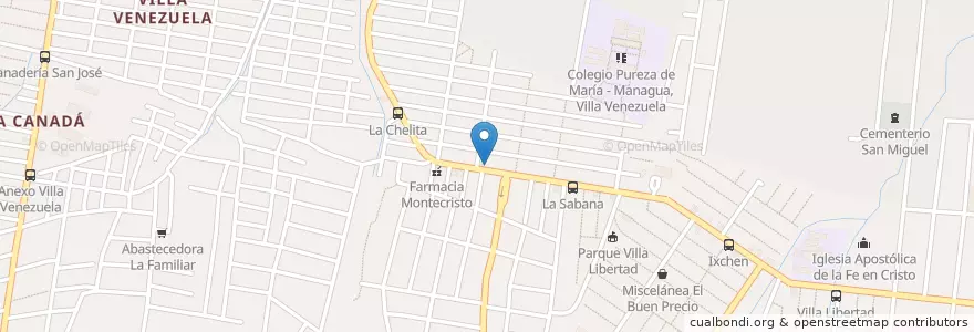 Mapa de ubicacion de Rapid Pizza en نیکاراگوئه, Departamento De Managua, Managua (Municipio).