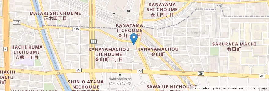 Mapa de ubicacion de 大黒屋 en ژاپن, 愛知県, 名古屋市, 熱田区.