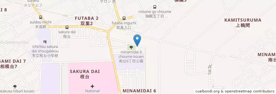 Mapa de ubicacion de 日本キリスト教団 三・一教会 en Japonya, 神奈川県, 相模原市, 南区.