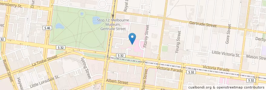 Mapa de ubicacion de Courtyard 55 en Avustralya, Victoria.