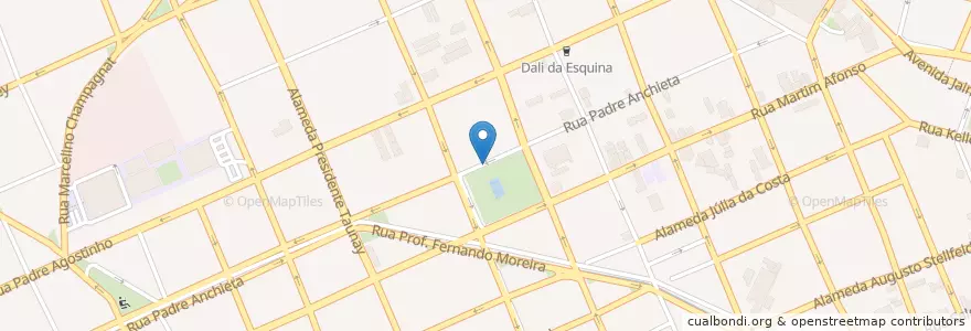 Mapa de ubicacion de Feirinha da 29 (Domingo Manhã) en Brasil, Região Sul, Paraná, Região Geográfica Intermediária De Curitiba, Região Metropolitana De Curitiba, Microrregião De Curitiba, Curitiba.
