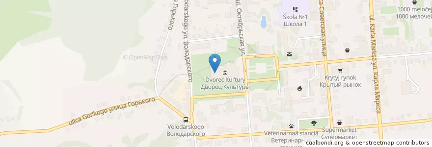Mapa de ubicacion de Скопин en Rusia, Distrito Federal Central, Óblast De Riazán, Городской Округ Скопин, Скопинский Район.