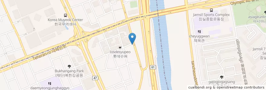 Mapa de ubicacion de 경성999 en 대한민국, 서울, 강남구, 대치동, 대치2동.