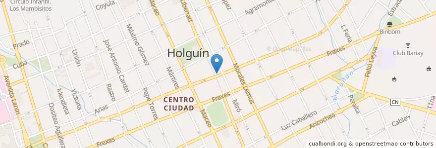Mapa de ubicacion de El Big Bang en Куба, Ольгин, Holguín.