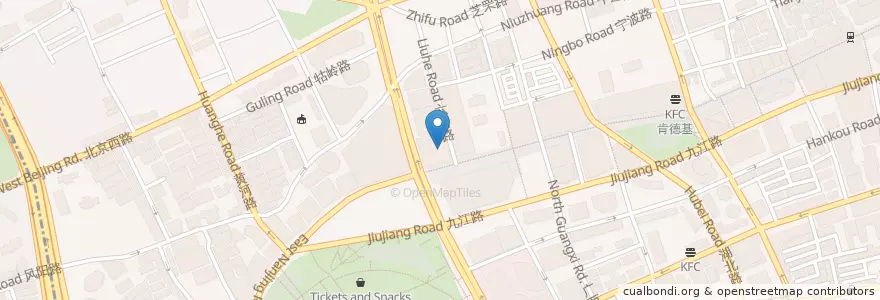 Mapa de ubicacion de 奈雪の茶 en China, Xangai, Huangpu.