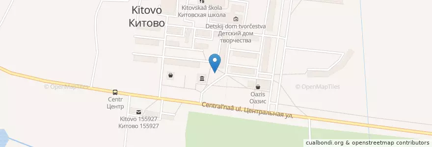 Mapa de ubicacion de Сбербанк en Rusia, Distrito Federal Central, Óblast De Ivánovo, Шуйский Район, Китовское Сельское Поселение.