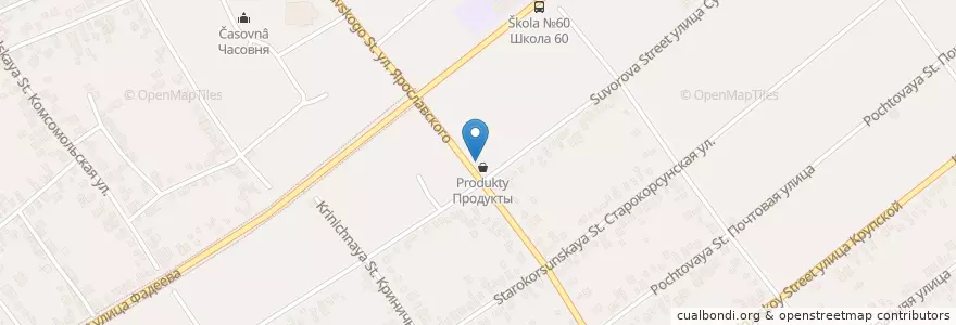 Mapa de ubicacion de Автомойка en Rusia, Южный Федеральный Округ, Krai De Krasnodar, Городской Округ Краснодар.