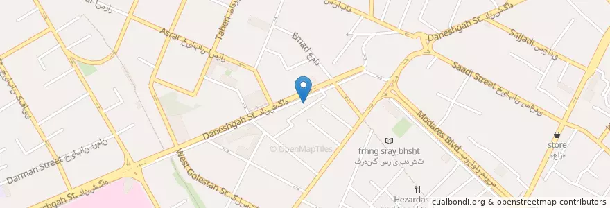Mapa de ubicacion de Imam Sadegh Mosque library en Iran, Razavi Khorasan, Mashhad County, Mashhad, بخش مرکزی شهرستان مشهد.