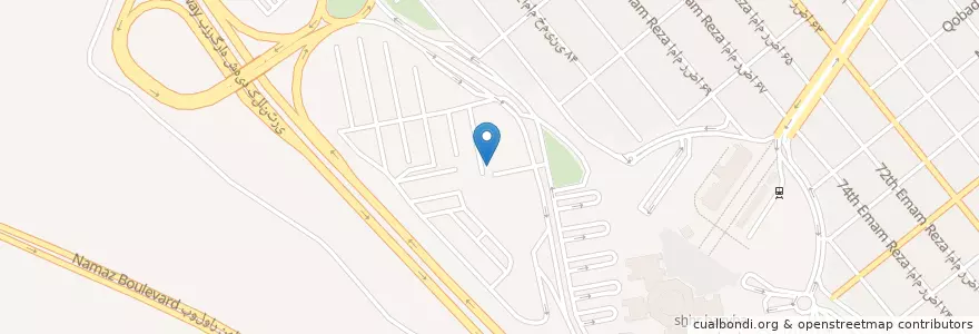Mapa de ubicacion de ایستگاه آتش نشانی شماره ۱۱ en Irão, استان خراسان رضوی, شهرستان مشهد, Mashhad, بخش مرکزی شهرستان مشهد.
