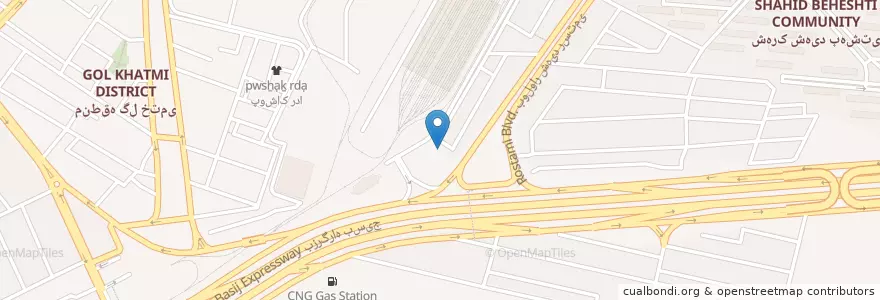 Mapa de ubicacion de ایستگاه آتش نشانی شماره ۲۰ en イラン, ラザヴィー・ホラーサーン, شهرستان مشهد, مشهد, بخش مرکزی شهرستان مشهد.