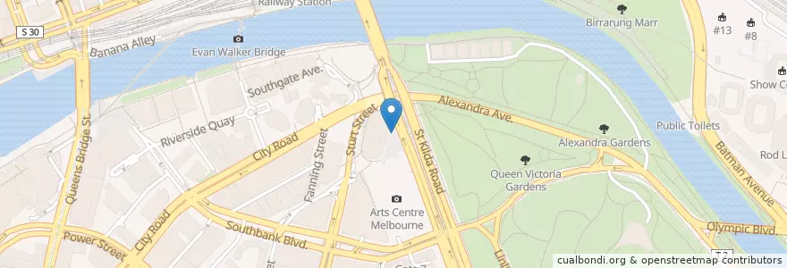 Mapa de ubicacion de Protagonist en 오스트레일리아, Victoria, City Of Melbourne.