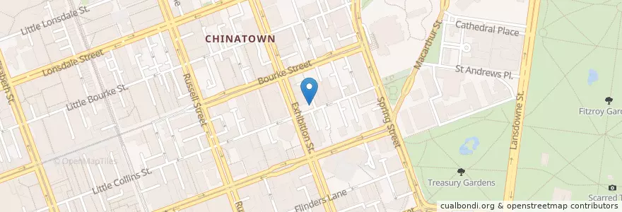 Mapa de ubicacion de Bridie O'Reilly's Irish Pub en Austrália, Victoria, City Of Melbourne.