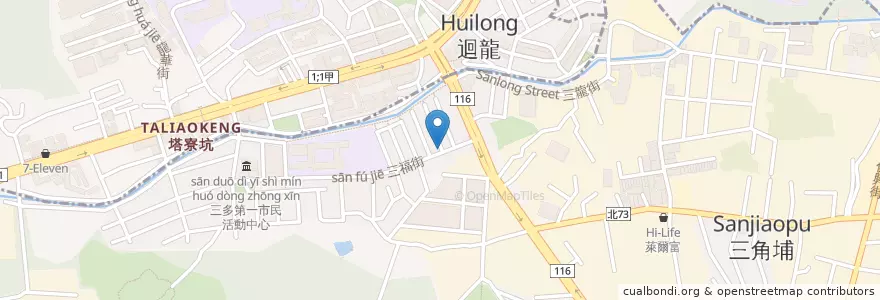 Mapa de ubicacion de 黃扶生藥房 en Тайвань, Новый Тайбэй, 樹林區.