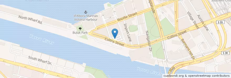 Mapa de ubicacion de VinTam’s Cafe en استرالیا, Victoria, City Of Melbourne.