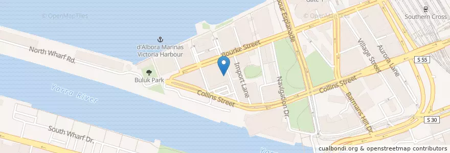 Mapa de ubicacion de Shinsei Fish + Sushi en Avustralya, Victoria, City Of Melbourne.