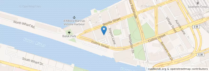 Mapa de ubicacion de D.G. Expresso en Australien, Victoria, City Of Melbourne.