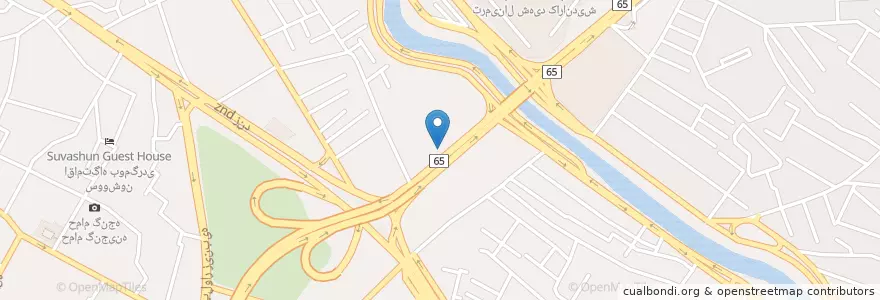 Mapa de ubicacion de ایستگاه اتوبوس درمانگاه نادر کاظمی en Иран, Фарс, شهرستان شیراز, بخش مرکزی, شیراز.