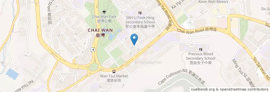 Mapa de ubicacion de Sun Kwai Heung BBQ food en 중국, 광둥성, 홍콩, 홍콩섬, 신제, 東區 Eastern District.
