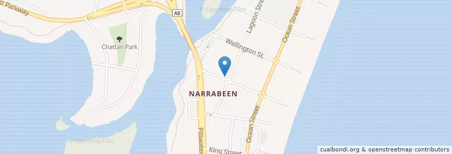 Mapa de ubicacion de BAR 2101 en استرالیا, New South Wales, Sydney, Northern Beaches Council.
