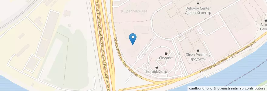 Mapa de ubicacion de Touch of Matcha en Russia, Distretto Federale Centrale, Москва, Центральный Административный Округ, Пресненский Район.
