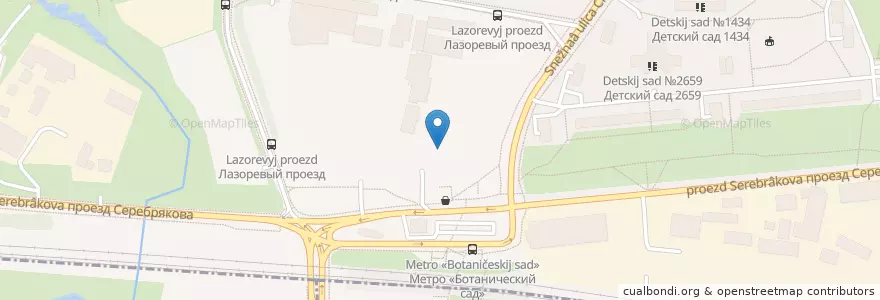Mapa de ubicacion de Старбакс en Rússia, Distrito Federal Central, Москва, Северо-Восточный Административный Округ, Район Свиблово.