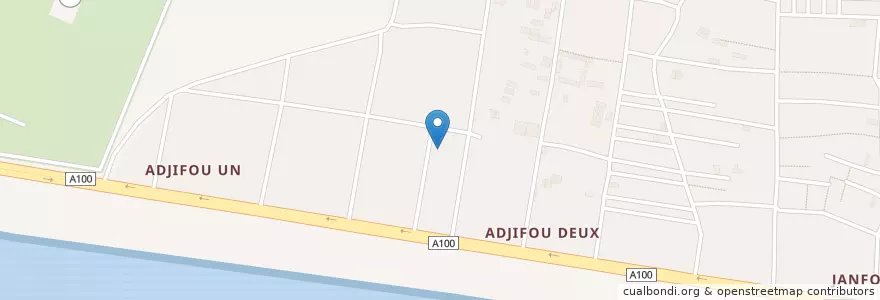 Mapa de ubicacion de Foyer Des Jeunes De Port Bouet en Côte D'Ivoire, Abidjan, Port-Bouët.