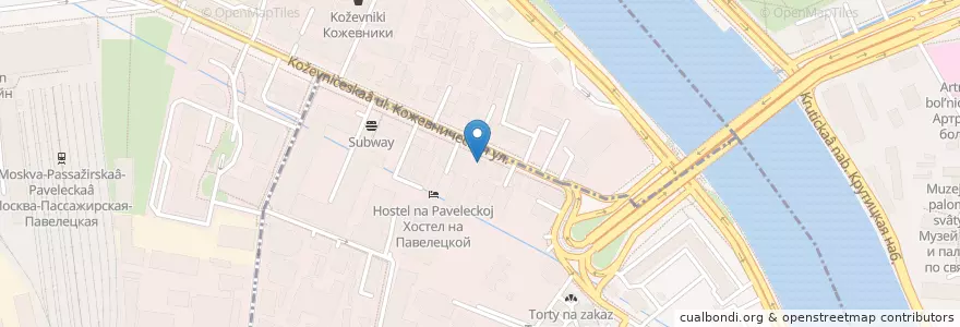 Mapa de ubicacion de Солнышко en Rusia, Distrito Federal Central, Москва, Distrito Administrativo Central, Даниловский Район, Район Замоскворечье.