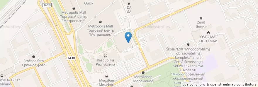 Mapa de ubicacion de Europcar en ロシア, 中央連邦管区, モスクワ, Северный Административный Округ, Войковский Район.