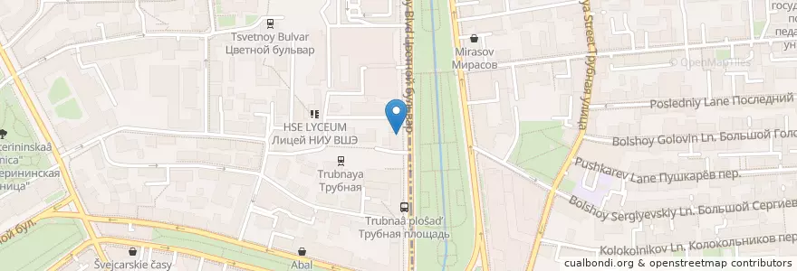 Mapa de ubicacion de Pho №1 en Russia, Central Federal District, Moscow, Central Administrative Okrug, Meshchansky District, Tverskoy District.