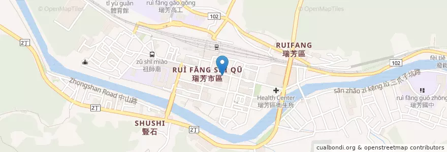 Mapa de ubicacion de 葵牛岩 en Taiwan, 新北市, 瑞芳區.