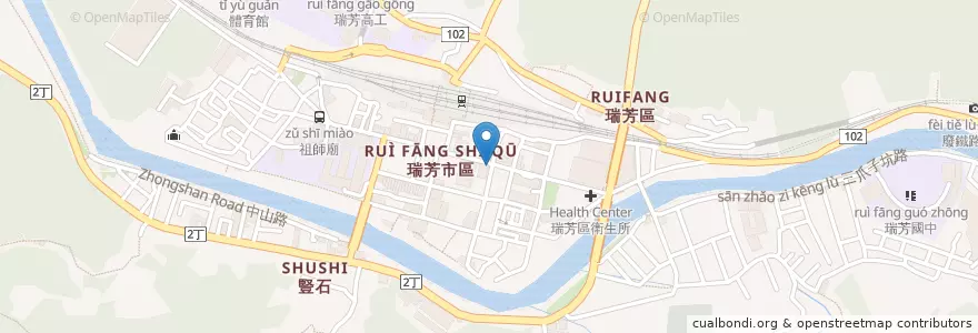 Mapa de ubicacion de 明生藥局 en Taiwan, 新北市, 瑞芳區.